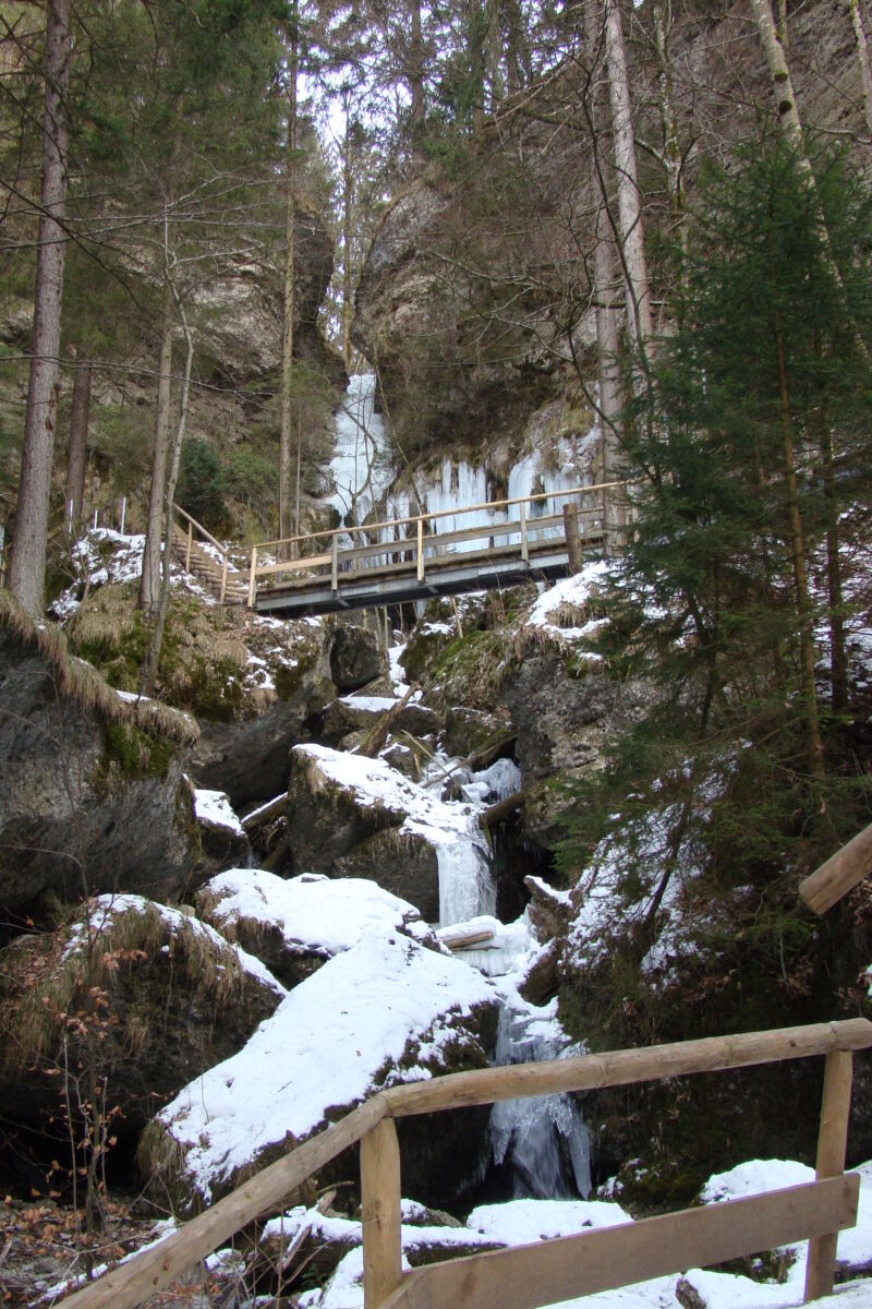 Hinanger Wasserfälle Winter
